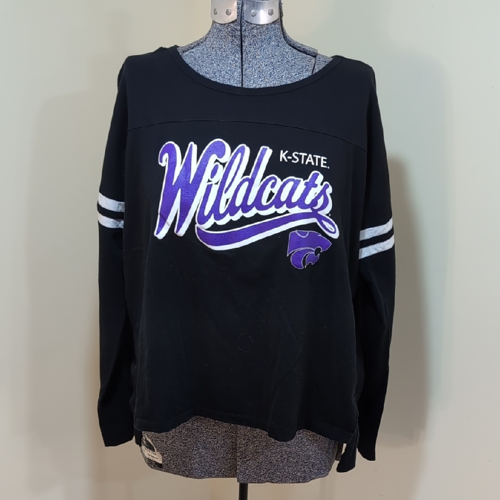 K-State Wildcats Black and Purple Women's Top